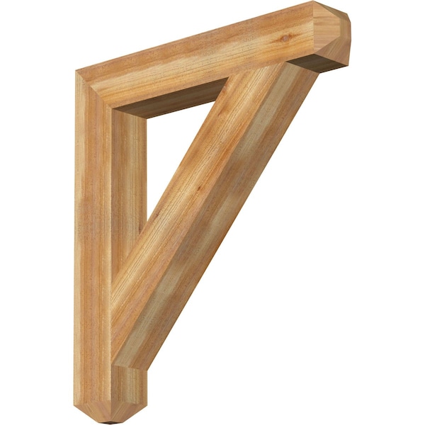 Ekena Millwork Traditional Craftsman Rough Sawn Bracket, Western Red Cedar, 6"W x 38"D x 42"H BKT06X38X42TRA04RWR - main